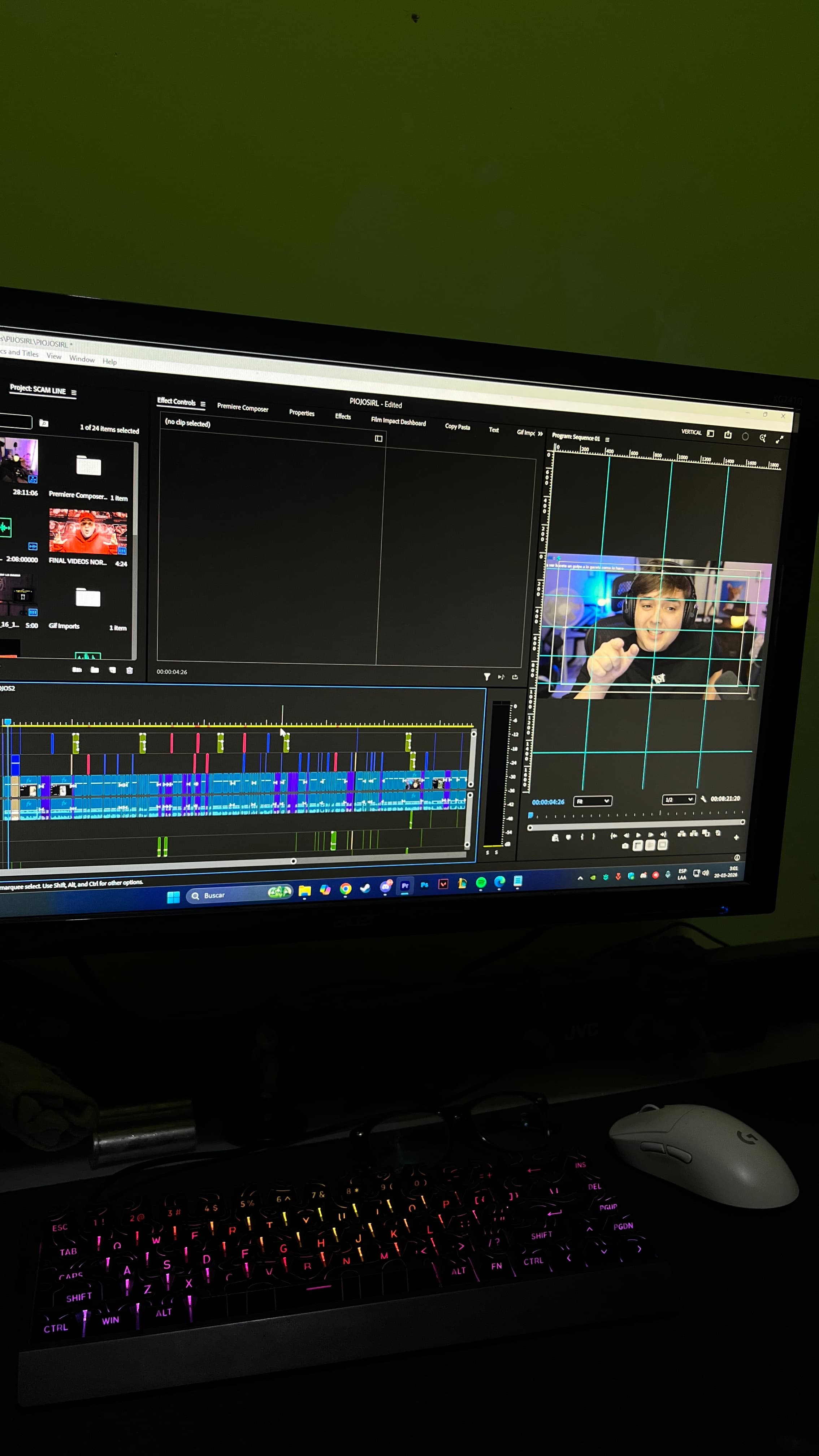Editando un video de YouTube para Rakyz